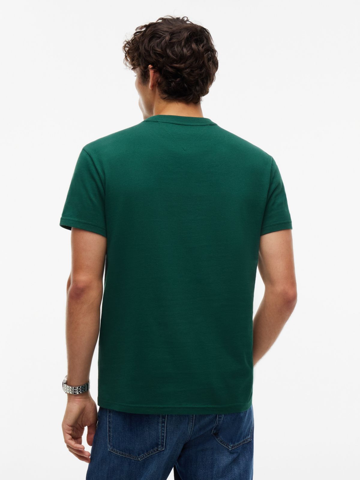 Tommy Jeans Big Flag Logo T-Shirt — Velvet Green
