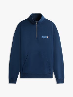 Tommy Jeans Logo Quarter-Zip Sweatshirt | Tommy Hilfiger