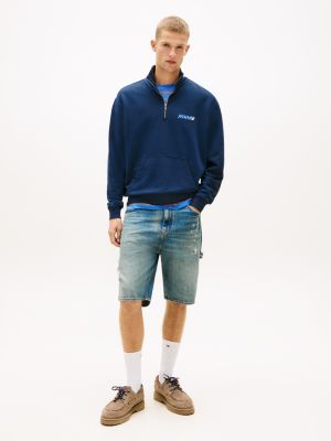 Tommy Jeans Logo Quarter-Zip Sweatshirt | Tommy Hilfiger Canada