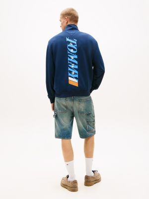 Tommy Jeans Logo Quarter-Zip Sweatshirt | Tommy Hilfiger Canada