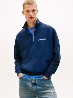 Tommy Jeans Logo Quarter-Zip Sweatshirt from Tommy Hilfiger - $59.70