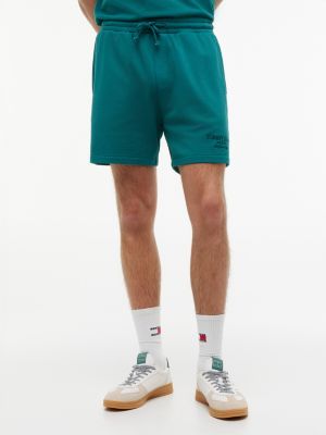 Tommy Jeans Garment-Dyed Beach Short, Polar Teal