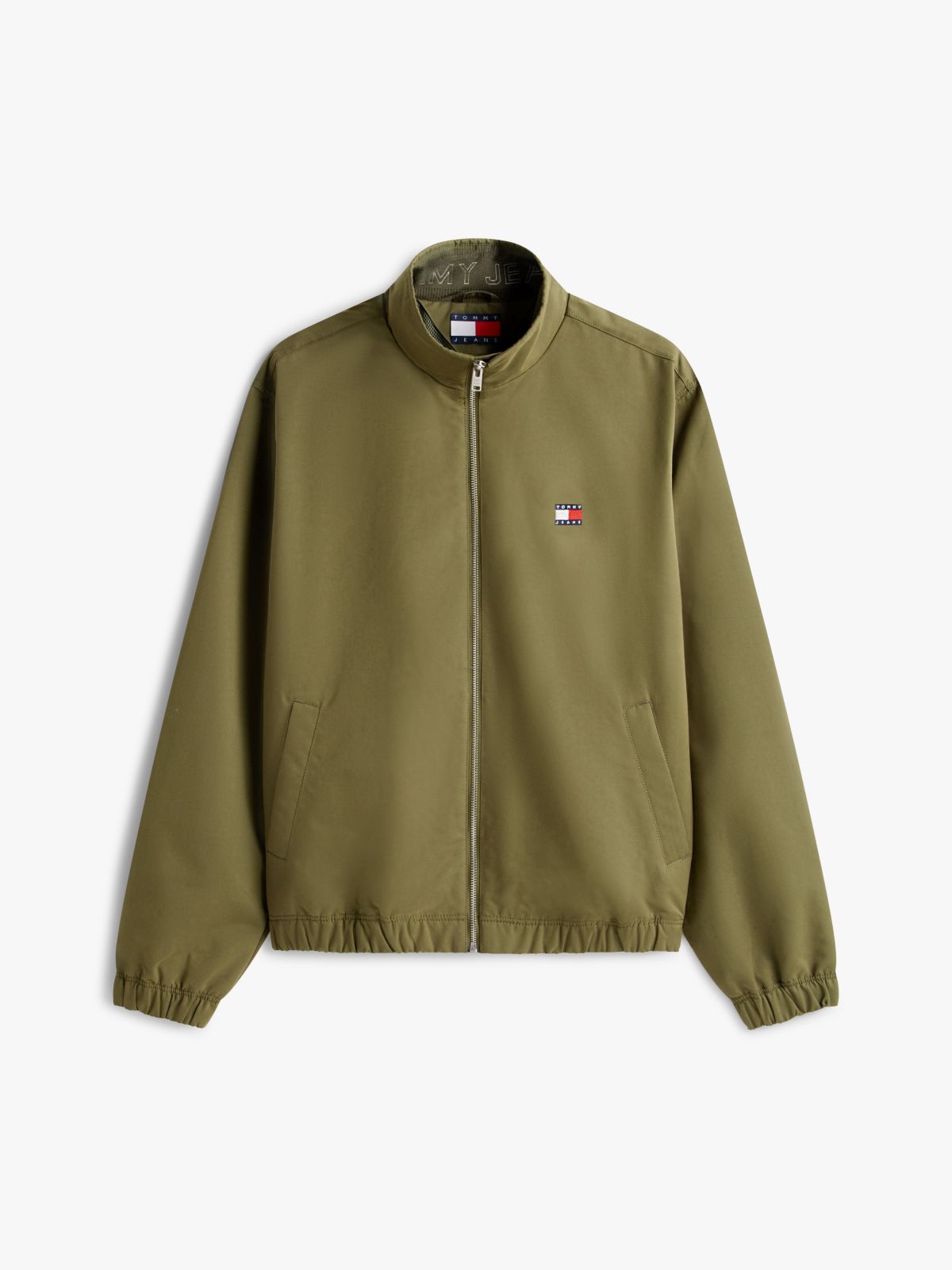 Tommy Jeans Water-Repellent Zip Jacket — Dark Greenery