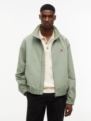 Tommy Jeans Water-Repellent Zip Jacket, Spring Olive