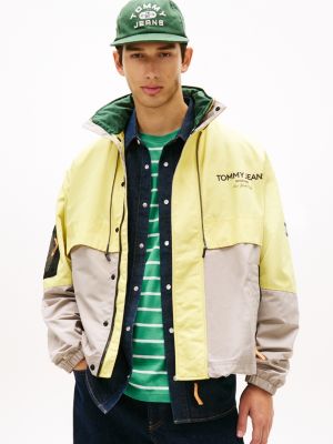 Tommy Jeans Water-Repellent Windbreaker, Limestone Dust Colorblock