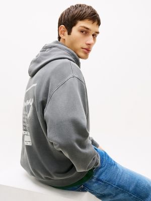 Мужские джинсы Tommy Hilfiger Tommy Jeans Spray Paint Logo Hoodie — фото 3