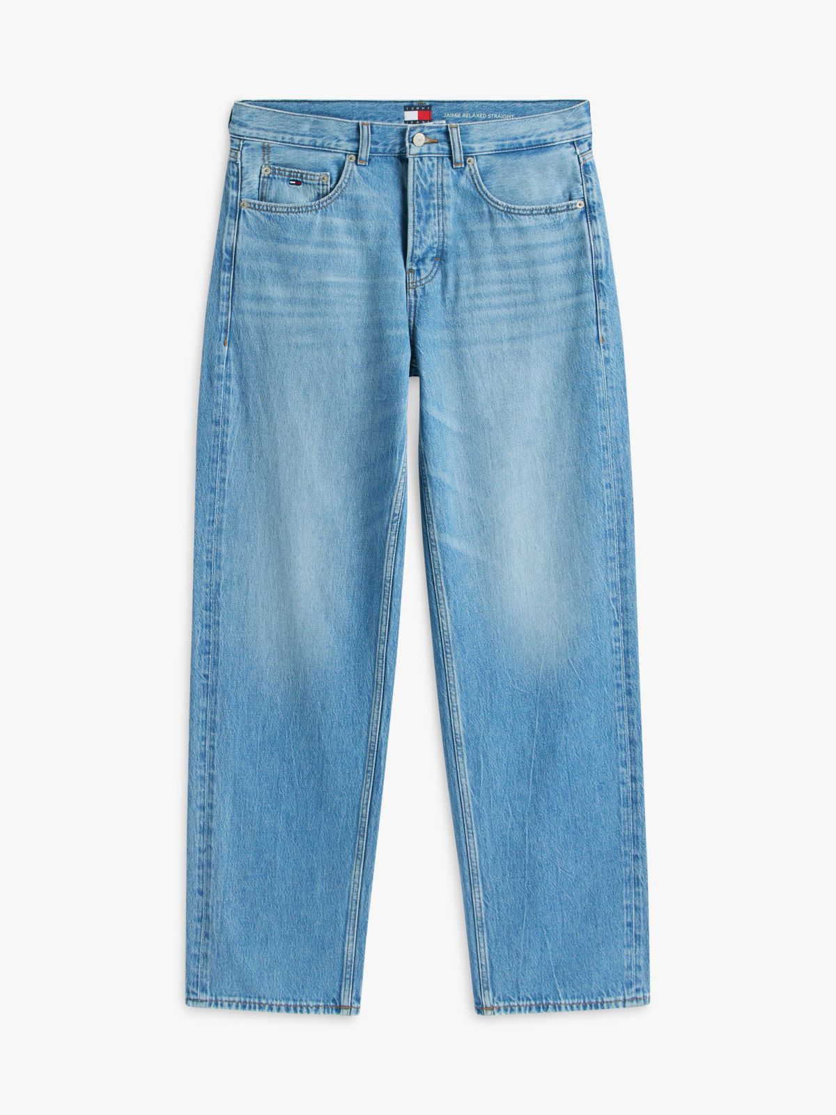 Tommy Jeans Relaxed Straight Jean — Light Wash Denim