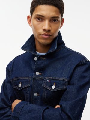 Мужская куртка Tommy Jeans Classic Denim Jacket, цвет: Джинсовый тёмный — фото 3