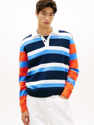 Tommy Jeans Rugby Sweater, Blue Twilight Multi