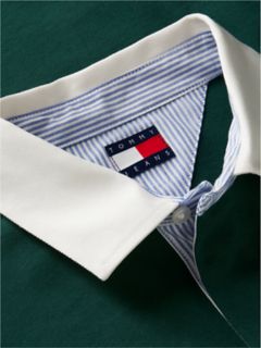 Tommy Jeans Relaxed Fit Rugby Polo — Velvet Green 6