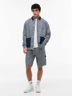 Мужские джинсы Tommy Hilfiger Tommy Jeans Striped Denim Utility Short — фото 2