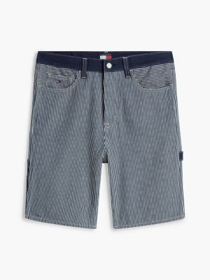 Мужские джинсы Tommy Hilfiger Tommy Jeans Striped Denim Utility Short — фото 5