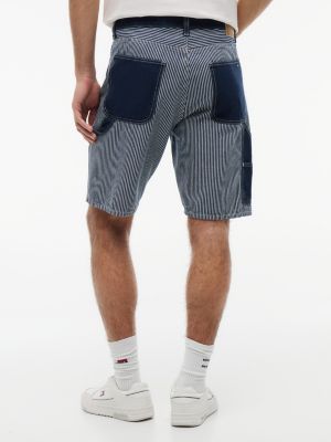 Мужские джинсы Tommy Hilfiger Tommy Jeans Striped Denim Utility Short — фото 4