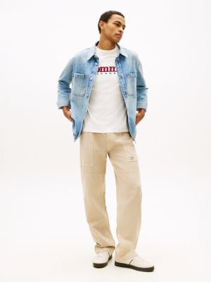 Tommy Jeans Loose Straight Utility Pant, Gulf Sand