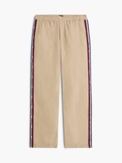 Tommy Jeans Logo Tape Track Pant — Light Beige 6