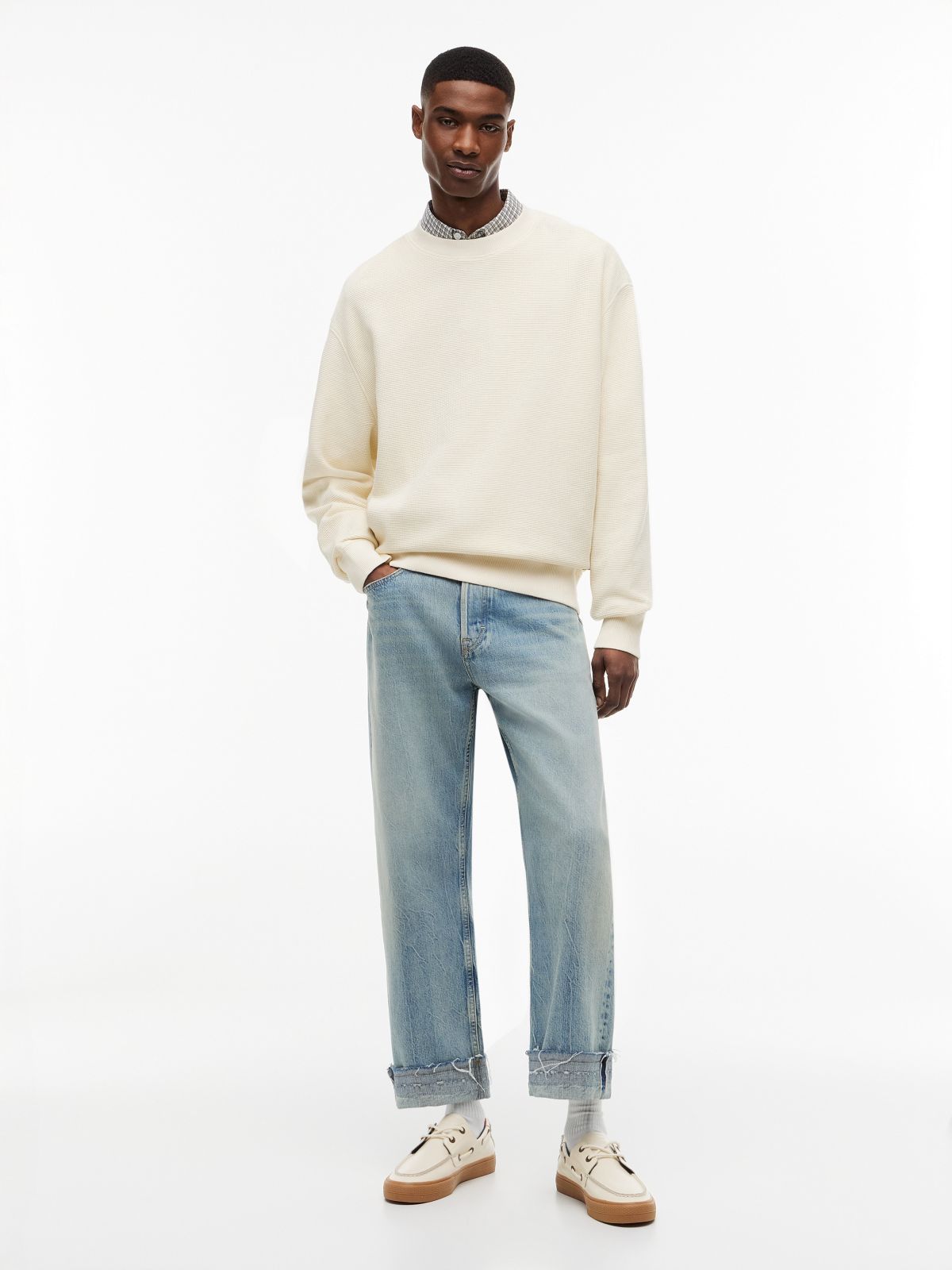 Tommy Jeans Waffled Sweatshirt — Calico