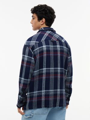 Мужские джинсы Tommy Hilfiger Tommy Jeans Check Twill Overshirt — фото 4