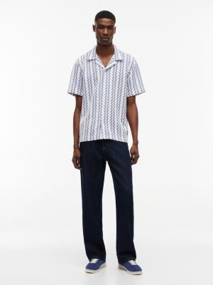 Мужские рубашки Tommy Hilfiger Tommy Jeans Open Weave Camp Shirt — фото 2