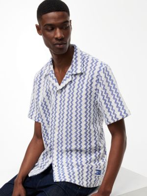 Мужские рубашки Tommy Hilfiger Tommy Jeans Open Weave Camp Shirt — фото 3