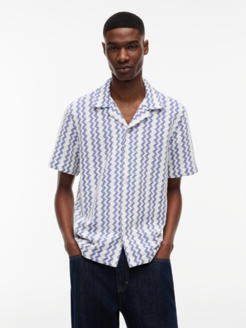 Мужские рубашки Tommy Hilfiger Tommy Jeans Open Weave Camp Shirt