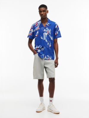 Мужские рубашки Tommy Hilfiger Tommy Jeans Sailboat Print Camp Shirt — фото 2