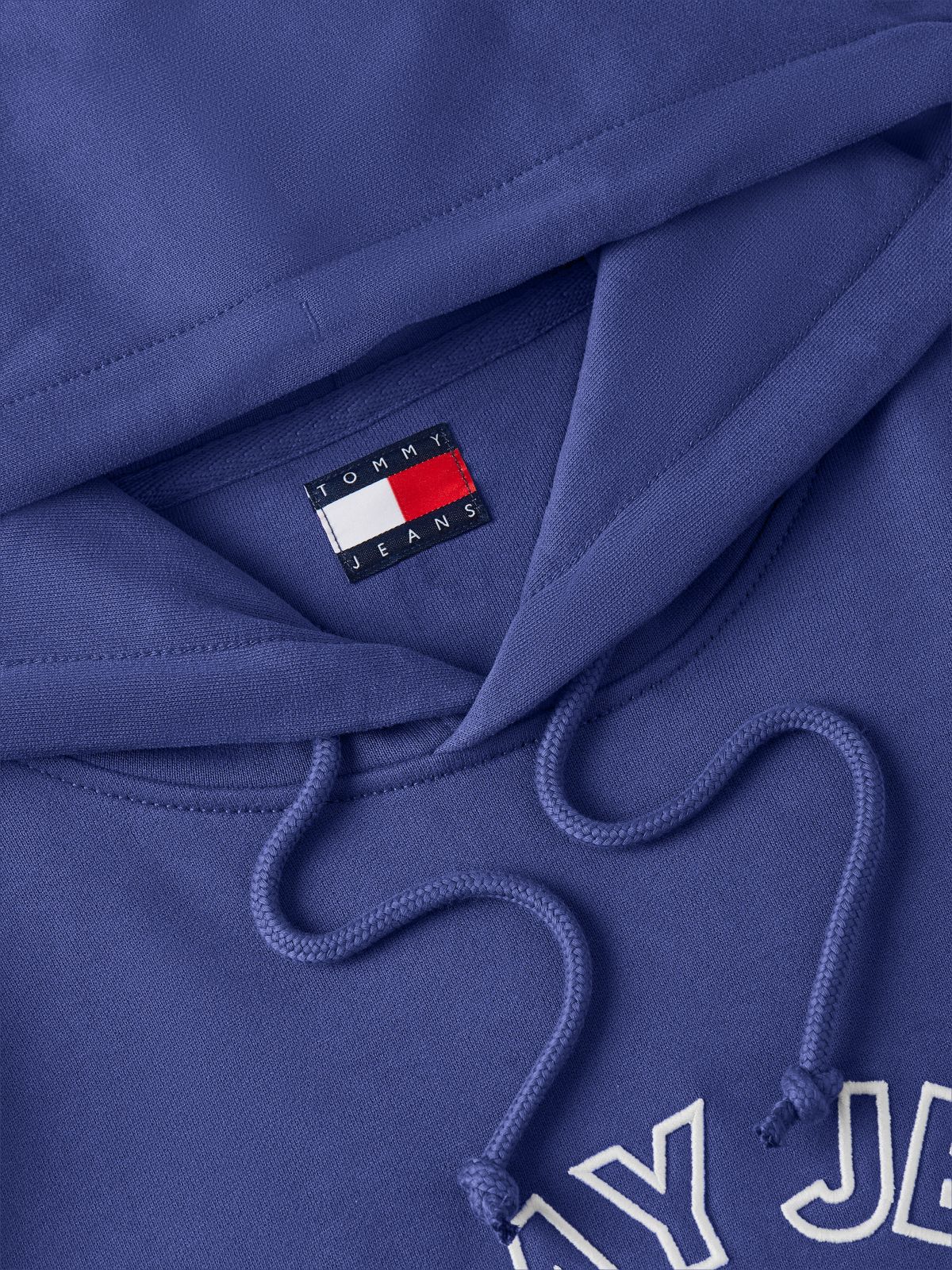 Tommy Jeans Sports Club Logo Hoodie — Blue Storm