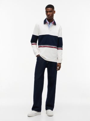 Мужские джинсы Tommy Hilfiger Tommy Jeans Colorblock Rugby Sweatshirt — фото 2