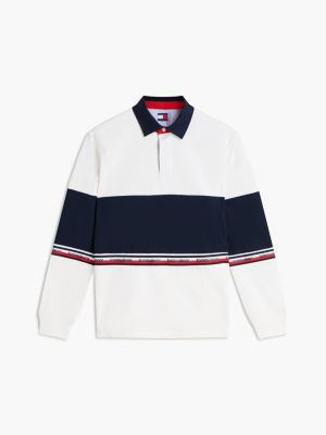 Мужские джинсы Tommy Hilfiger Tommy Jeans Colorblock Rugby Sweatshirt — фото 5