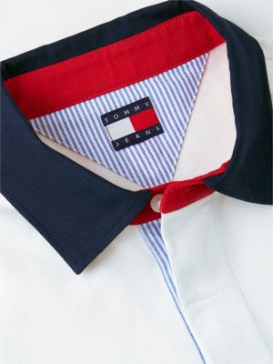 Мужские джинсы Tommy Hilfiger Tommy Jeans Colorblock Rugby Sweatshirt — фото 6