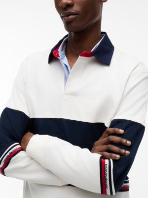 Мужские джинсы Tommy Hilfiger Tommy Jeans Colorblock Rugby Sweatshirt — фото 3