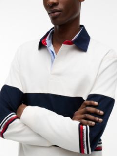 Tommy Jeans Colorblock Rugby Sweatshirt — Ancient White 3