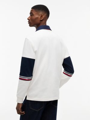 Мужские джинсы Tommy Hilfiger Tommy Jeans Colorblock Rugby Sweatshirt — фото 4