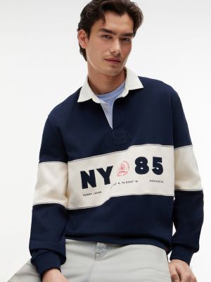 Мужские джинсы Tommy Hilfiger Tommy Jeans NY 85 Logo Rugby Polo — фото 3