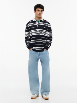 Мужские джинсы Tommy Hilfiger Tommy Jeans Repeat Logo Striped Rugby — фото 2