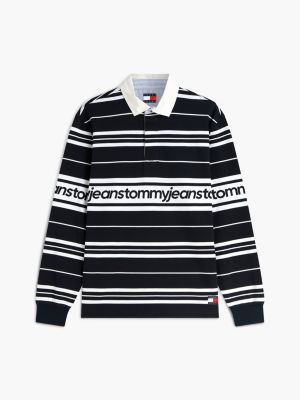 Мужские джинсы Tommy Hilfiger Tommy Jeans Repeat Logo Striped Rugby — фото 5