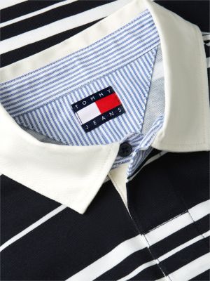 Мужские джинсы Tommy Hilfiger Tommy Jeans Repeat Logo Striped Rugby — фото 6