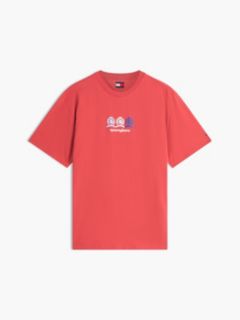 Tommy Jeans Multi-Crest Logo T-Shirt — Anthem Red 6