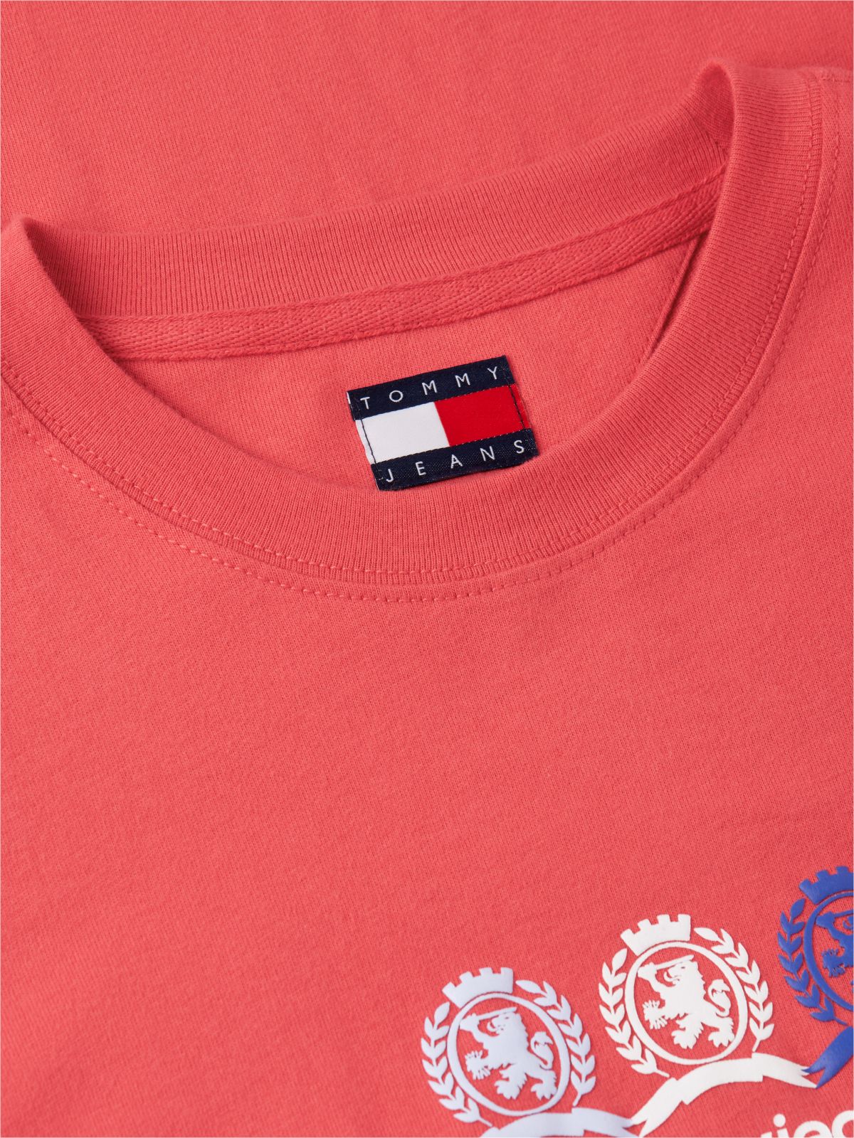 Tommy Jeans Multi-Crest Logo T-Shirt — Anthem Red