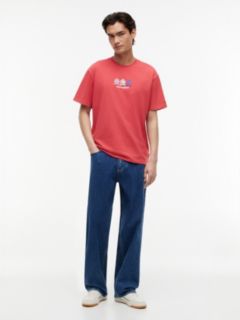 Tommy Jeans Multi-Crest Logo T-Shirt — Anthem Red 2
