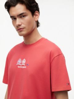 Tommy Jeans Multi-Crest Logo T-Shirt — Anthem Red 3