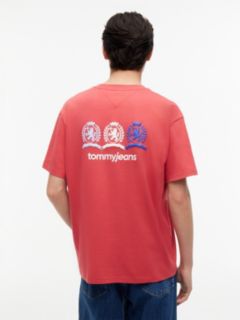 Tommy Jeans Multi-Crest Logo T-Shirt — Anthem Red 5