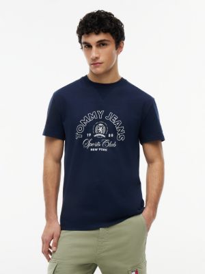 Tommy Jeans Weathered Sport Logo T-Shirt, Navy