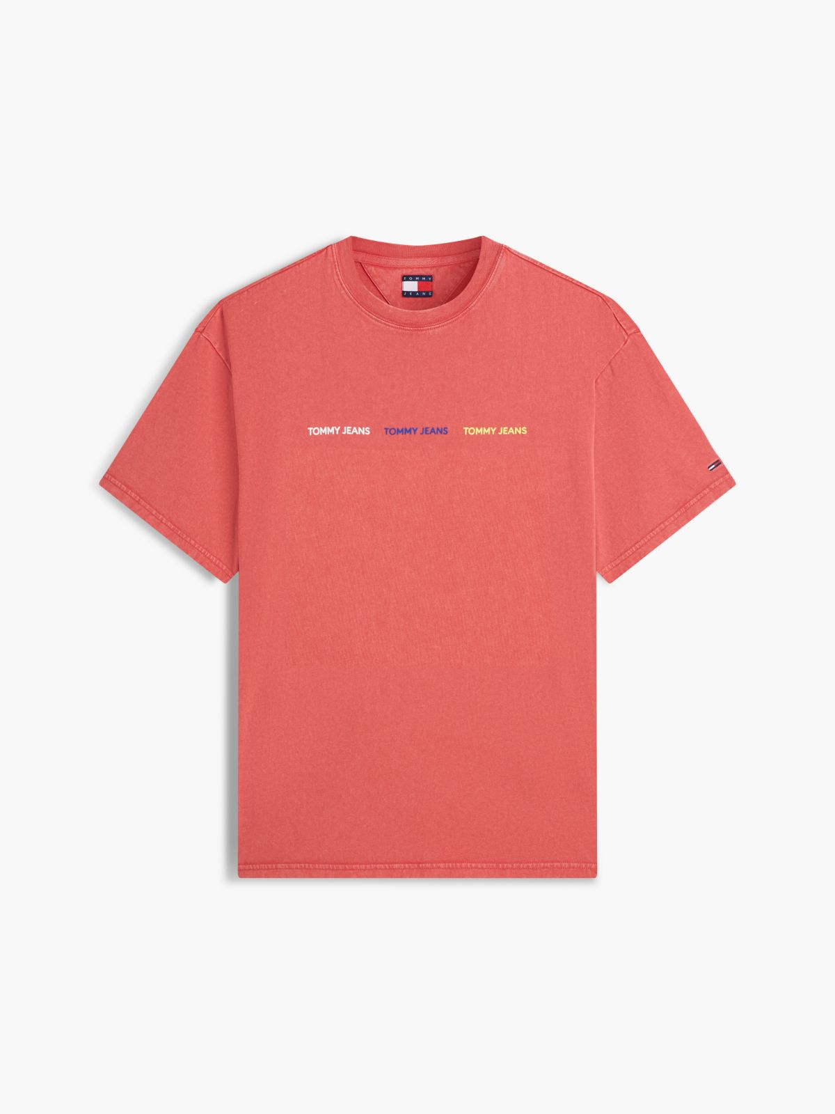 Tommy Jeans Repeat Logo T-Shirt — Anthem Red