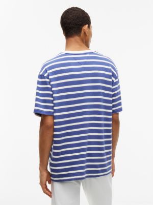 Мужские футболки Tommy Hilfiger Tommy Jeans Relaxed Fit Striped T-Shirt — фото 4