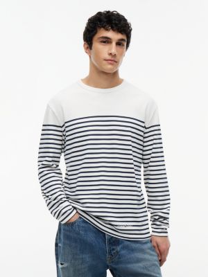 Tommy Jeans Breton Stripe T-Shirt, Ancient White Stripe