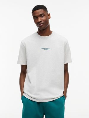 Tommy Jeans Back Sailing Graphic T-Shirt, Ice Grey Heather