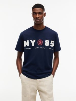 Tommy Jeans Relaxed Fit NY 85 T-Shirt, Dark Navy