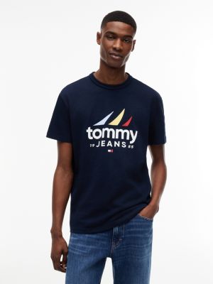 Tommy Jeans Sailing Logo T-Shirt, Dark Navy