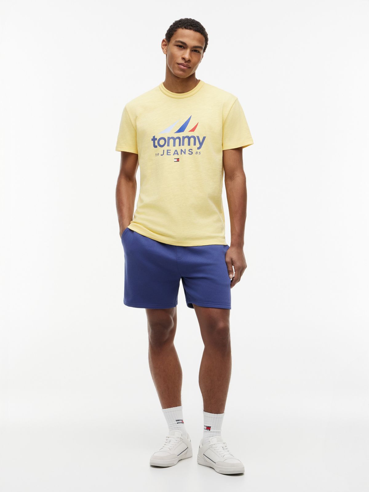 Tommy Jeans Sailing Logo T-Shirt — Citronella