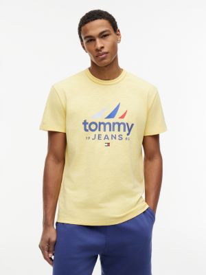 Tommy Jeans Sailing Logo T-Shirt, Citronella